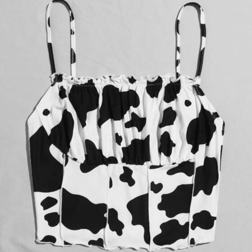 Cow Print Tank Top